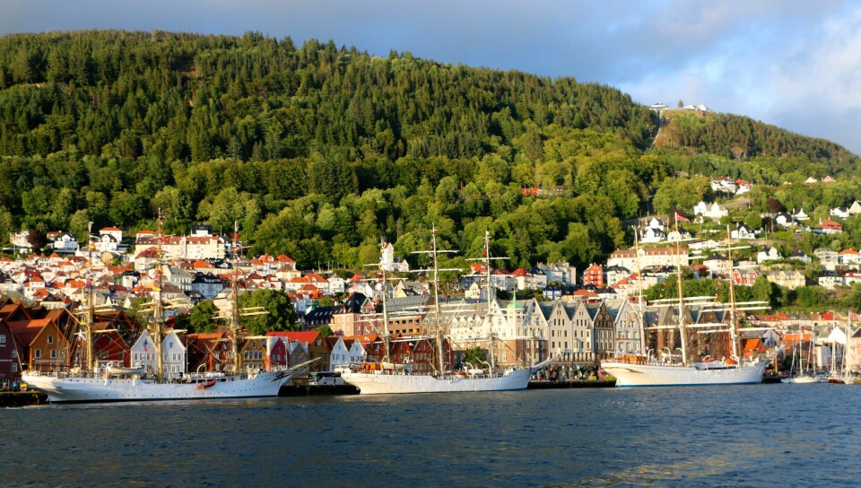 Seilskipene samlet i Bergen