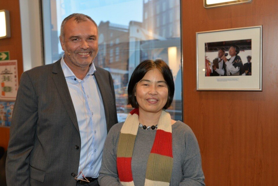 Ingvald Løyning og Yuhong Hermansen. Foto: Tore Henning Larsen.