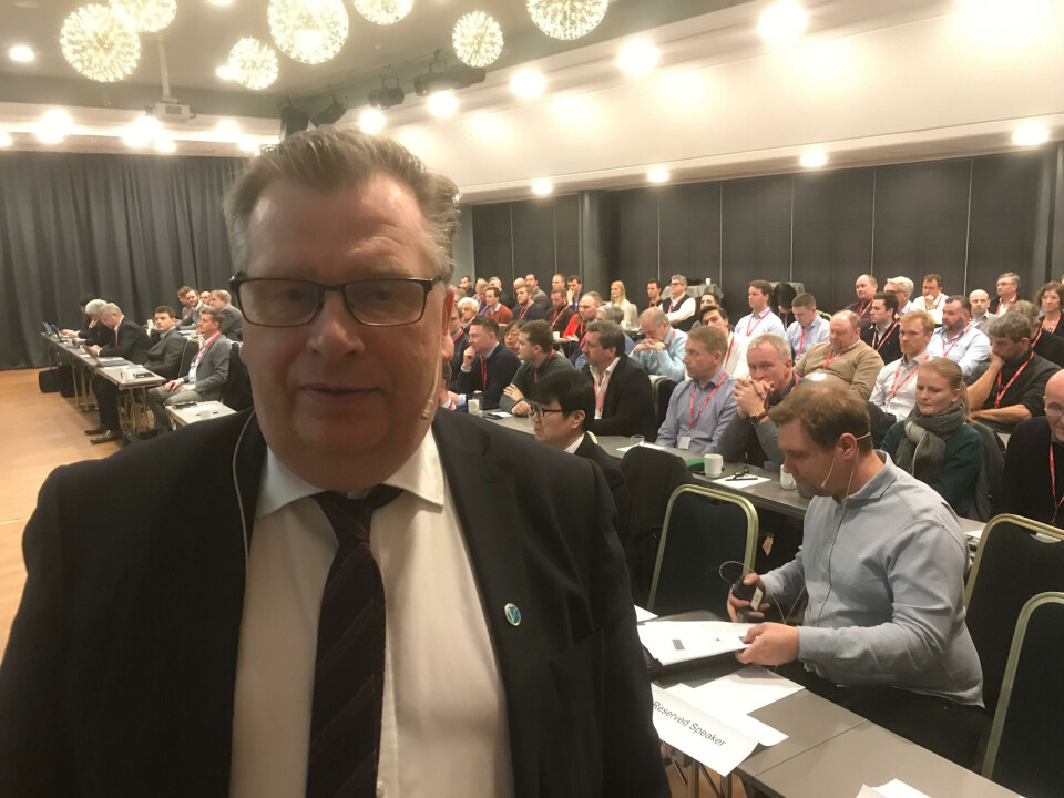 - Regjeringen innfører nye miljøkrav for alle skip, sier statssekretær Atle Hamar i Klima- og miljødepartementet til Skipsrevyen. Foto Sigbjørn Larsen.