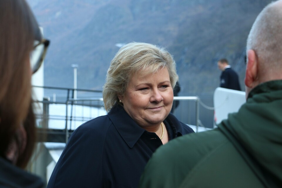 Statsminister Erna Solberg. Foto: Helge Martin Markussen