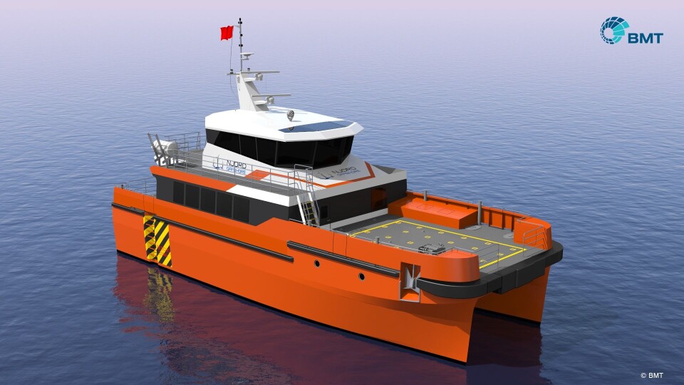 Slik skal Njord Offshores to nye fartøy sjå ut. Illustrasjon: BMT