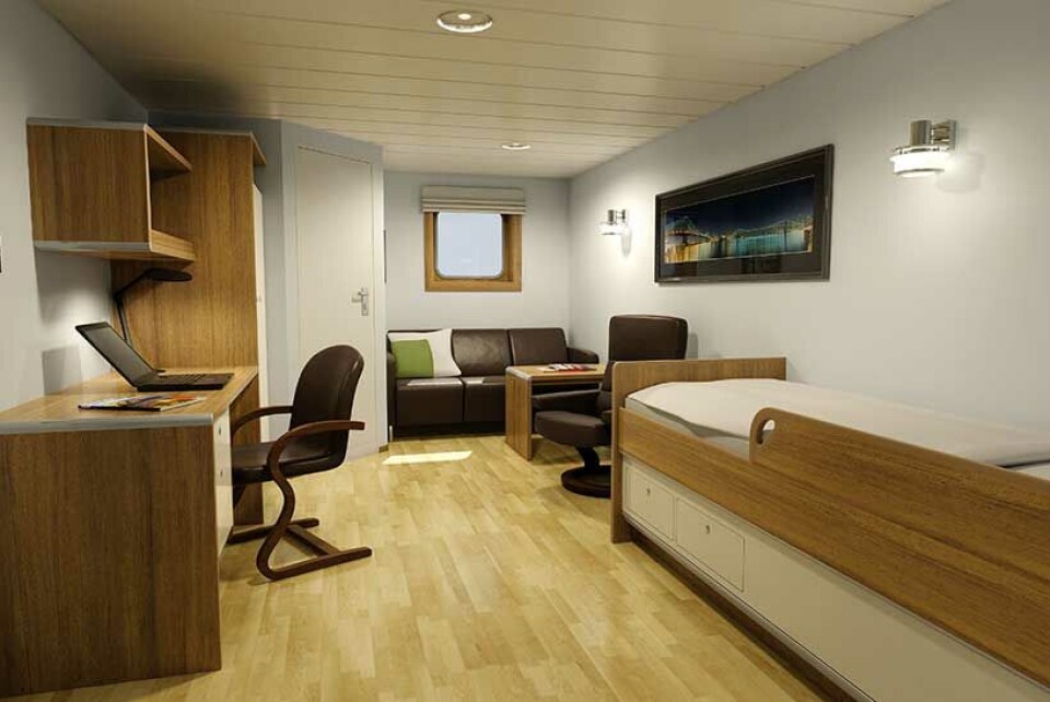 Maritime Møbler leverer komplette innredninger til blant annet lugarer. USA har nå blitt det største markedet for disse møblene.