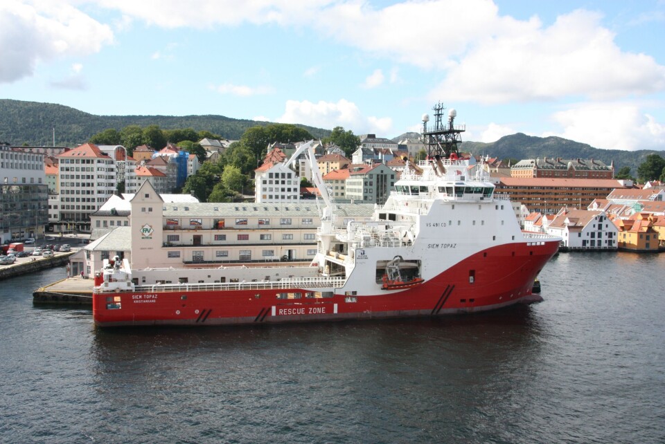 AHTS’en “Siem Topaz” er sikret arbeid i Australia. Foto: Asle Strønen