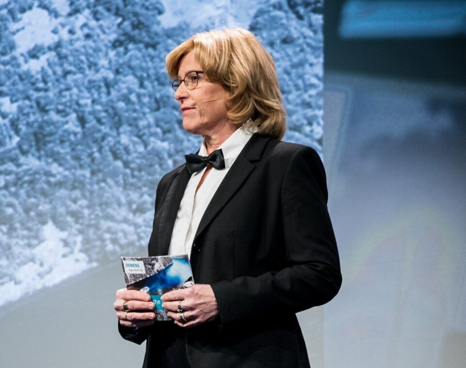 – I Trondheim har vi bygd opp et kompetansesenter for elektriske og hybride løsninger som har imponert den globale konsernledelsen så mye at vi har fått ansvaret for å lede utviklingen av våre nye batterisystemer, sier administrerende direktør i Siemens Norge Anne Marit Panengstuen. Foto: Siemens.