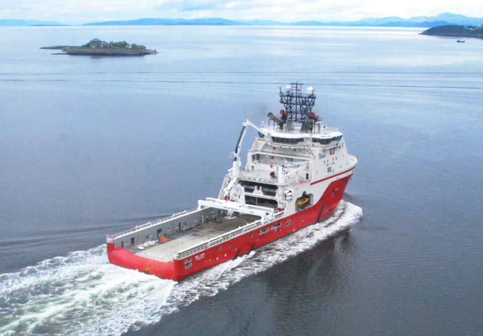 «Boa Bison» og «Boa Jarl» (bildet) er sikret lange kontrakter med forsvaret. Foto: Boa Offshore