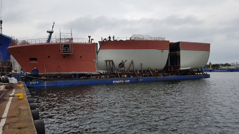 Blokker på vei til Flekkefjord. Foto: Simek