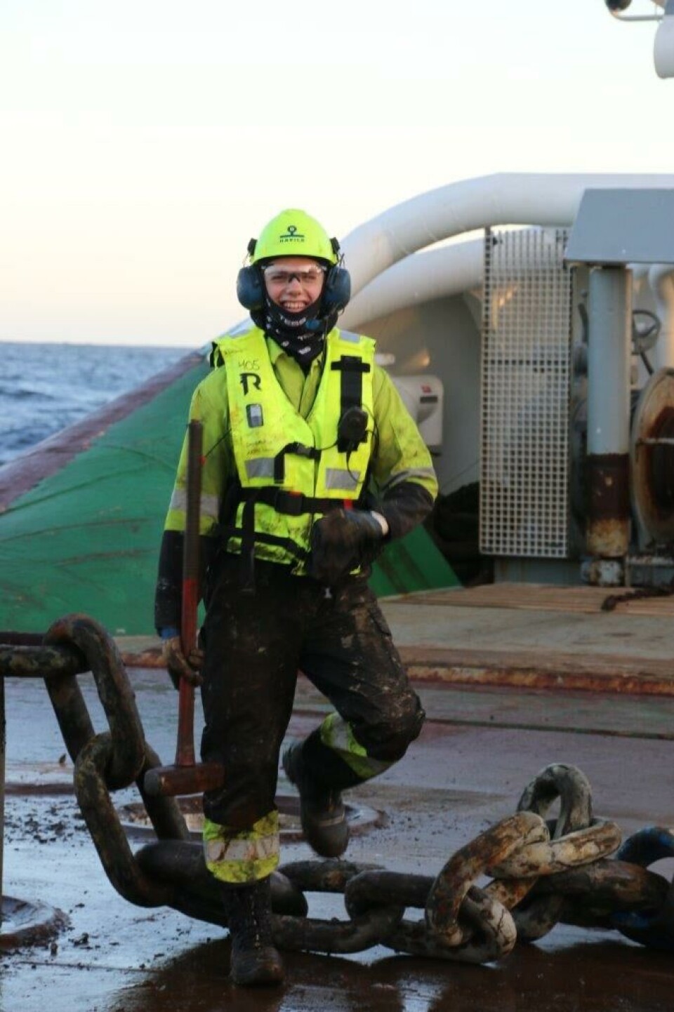 Morten 'Slegga' Bjerkaker er skipslærling i Havila Shipping.