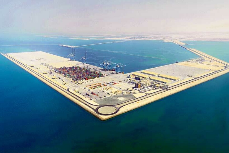 Khalifa Port rett etter åpningen i fjor.