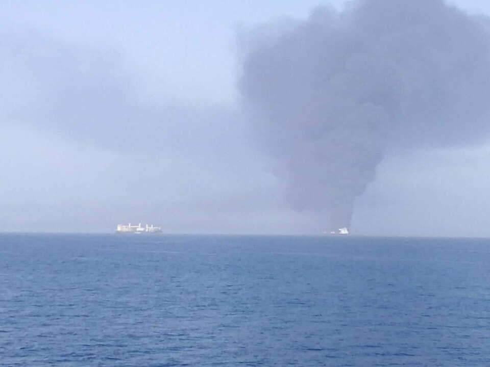 USA hevder Iran står bak angrep på Frontline-tanker