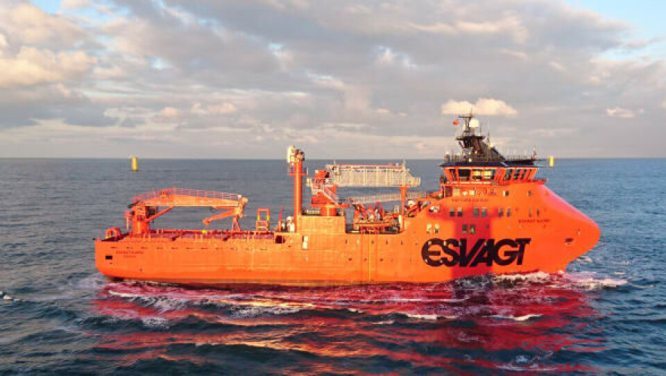Esvagt Njord' som servicerer Dudgeon Offshore Wind Farm. Foto: Esvagt