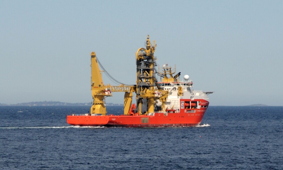 M/S 'Nordmand Maximus' går i disse dager på sjøprøver. Foto: Privat