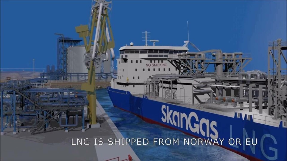 Skangas leverer Finlands første skipslast med LNG