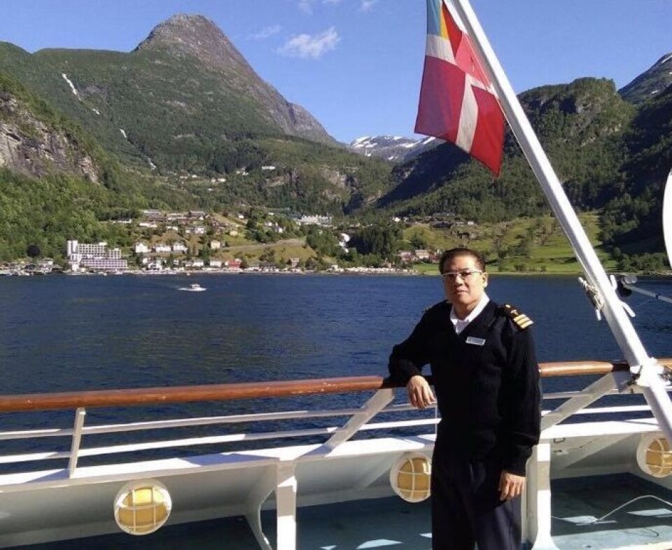 En filippinsk skipslege fra Hurtigruten er drept på Filippinene. Foto: Privat.