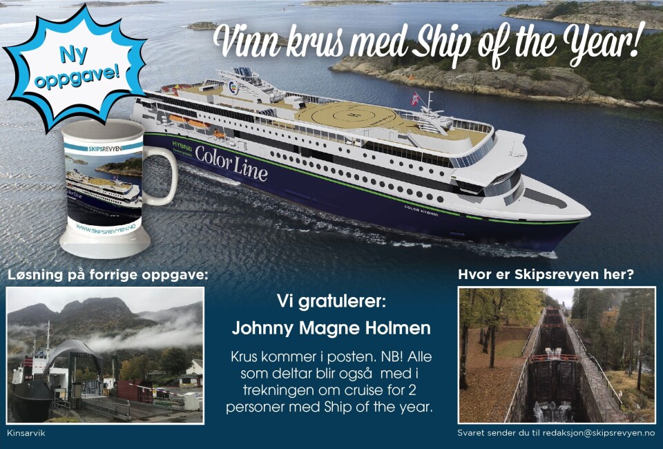 Forrige oppgave viste seg å være en skikkelig nøtt, men noen klarte å løse Kinsarvik. Og vi gratulerer Johnny Magne Holmen med riktig svar.