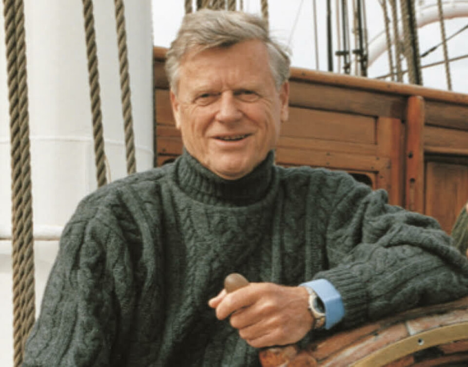 Skipsreder Arne Wilhelmsen er død 90 år gammel. Foto: Awilhelmsen.