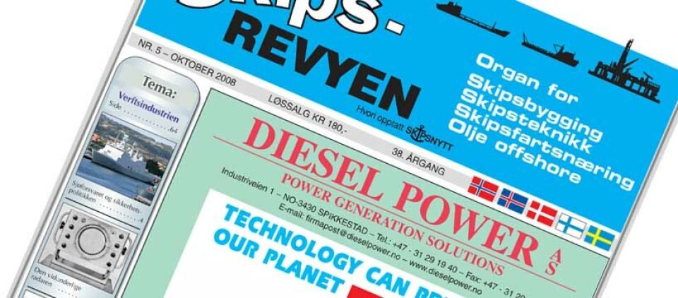 Skipsrevyen nr 5/2008 er tilgjengelig på nett