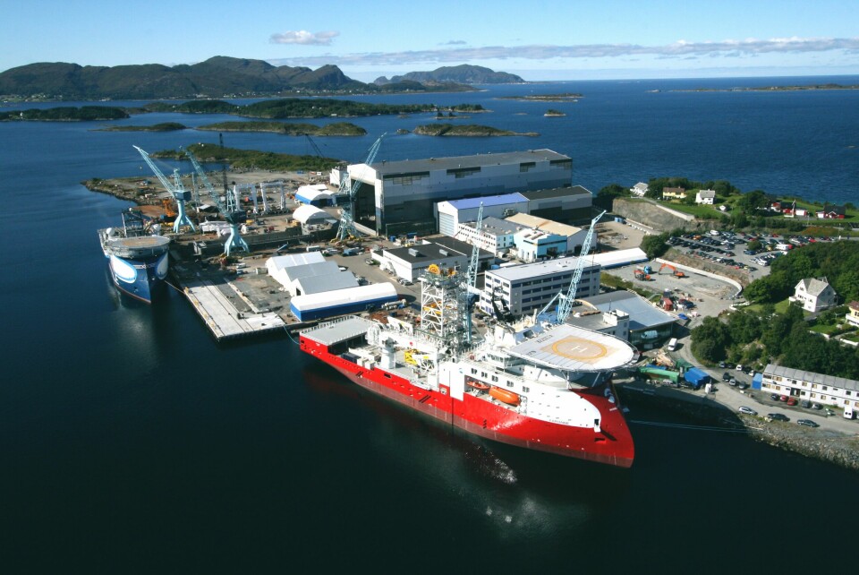 Norge kan miste nybyggingsverftene, advarer Norsk Industri og Maritimt Forum Nordvest. Foto: Ulstein.