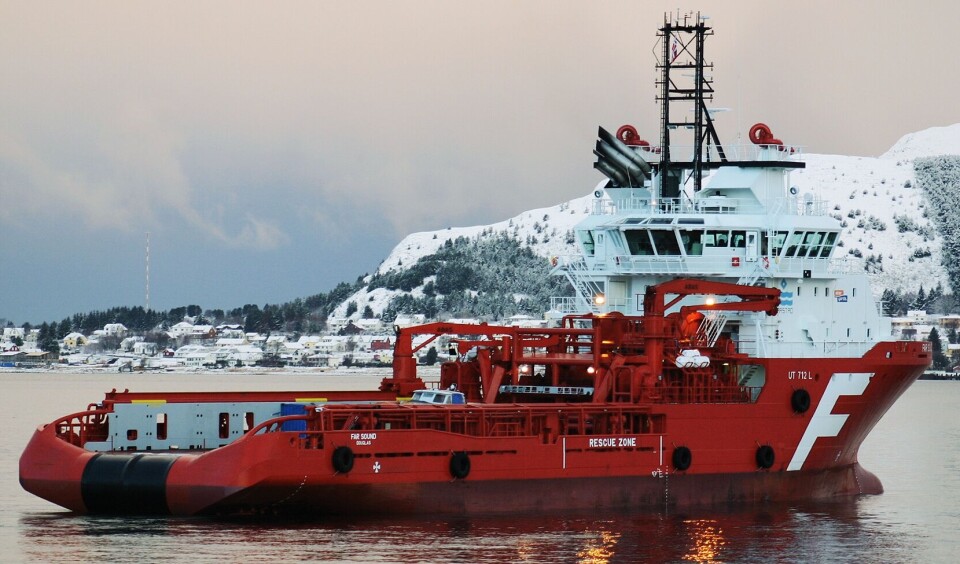 Kaldt i offshore. Arkivfoto 'Far Sound'.