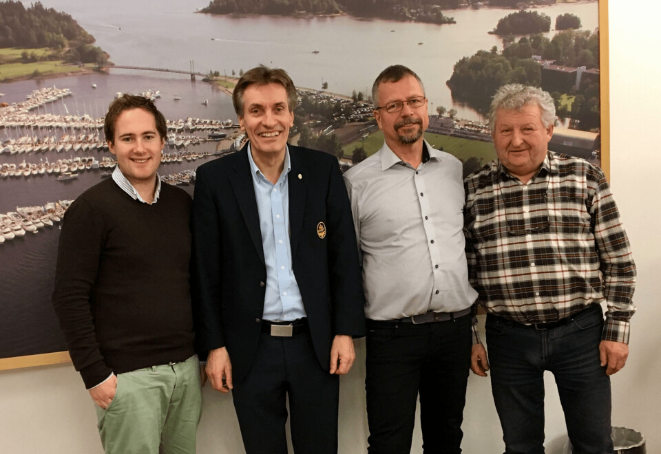 Fra venstre: Vetle Børresen, VB media, Geir Giæver,KNBF, Thor Messel, Kystverket, Erik Brauner,Norboat.Geir Vareberg, Telenor Kystradio mangler på bildet