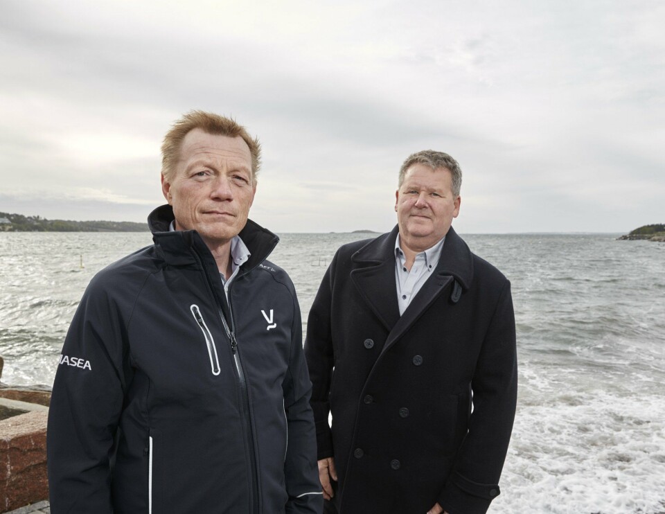 Viasea ledes av Morten Pettersen (t.v) og Espen Hansen. Begge har over 20 år erfaring med shipping og transport. Foto: Viasea