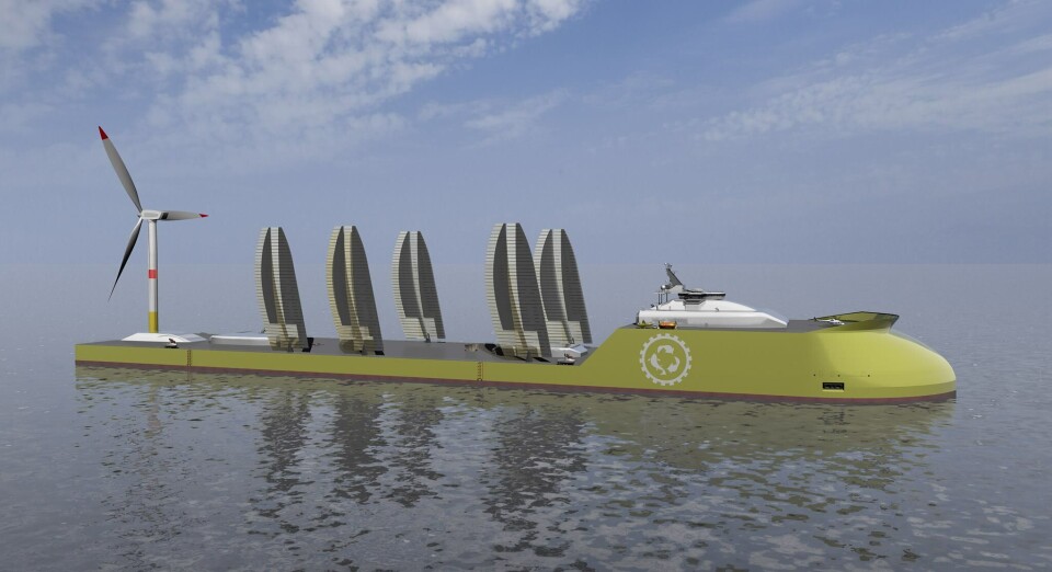 Slik er det tenkt at skipet skal se ut. Foto> Pure Atlantic