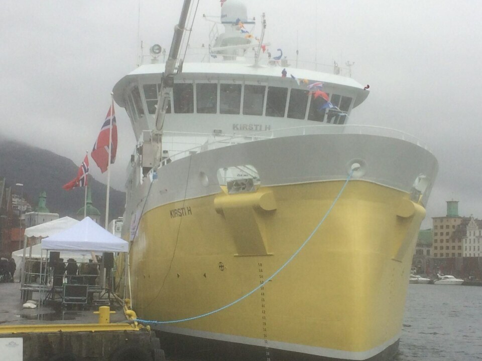 'Kirsti H' til kai i Bergen. Foto: Asle Strønen