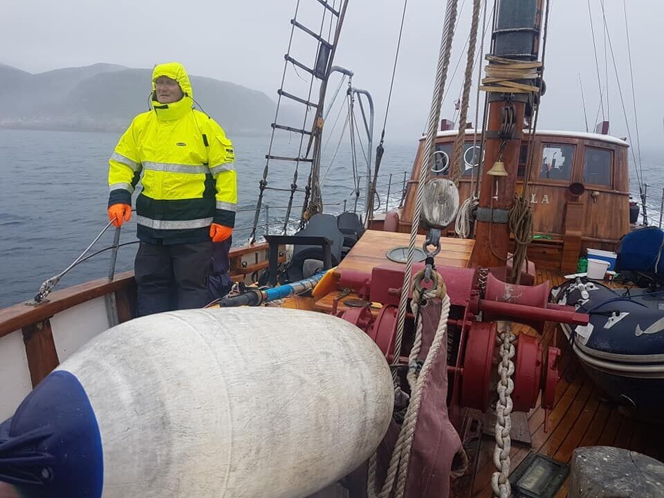 Birger Joachimsen på 'Havella'. Foto: Ekspedisjonen.
