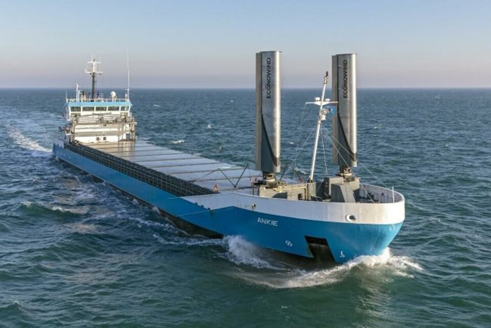 Ny teknologi: WASP-prosjektet finansieres av Interreg North Sea Europe-programmet. På bildet: containerskipet «Ankie» fra Nederland. Foto: Marine Traffic