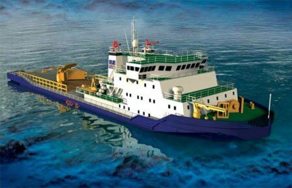 The ice breaker M/V “TULPAR“ operates in the Caspian Sea with Voith Turbo. Foto:ulsteingroup.com