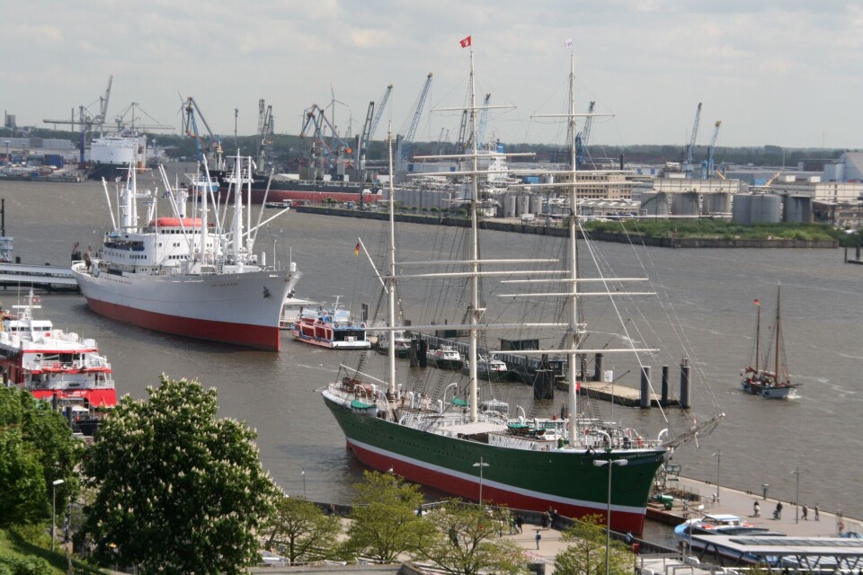 Arkivbilde fra Hamburg havn. Foto: Asle Strønen