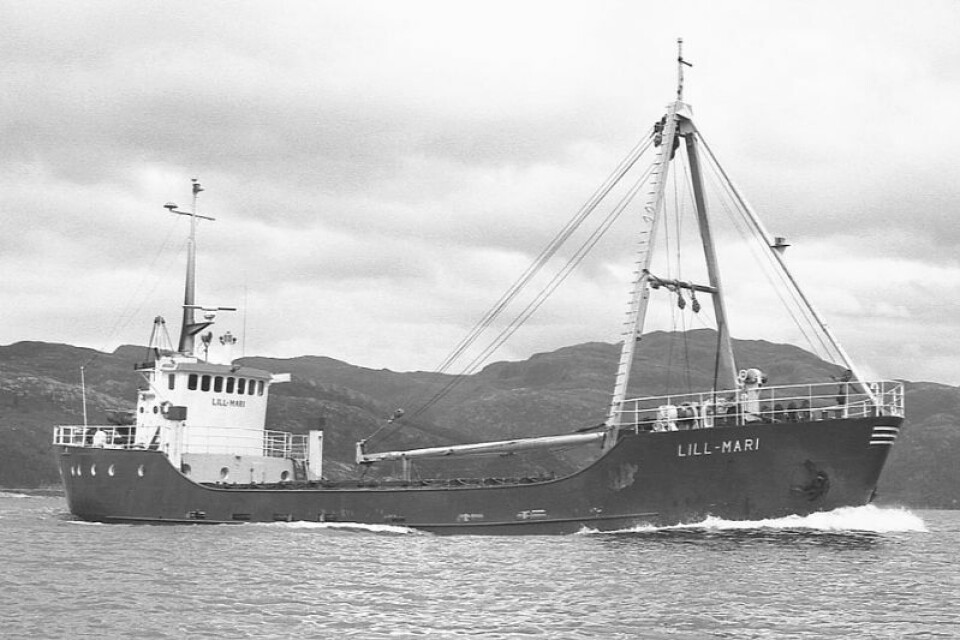 «Lill Mari» sank ved kai etter kort tids drift. Foto: Arne Sognnes,/sjohistorie.no