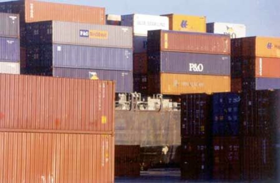 Hvor er containeren min. Bildet er fra Fremantle, Australia.
