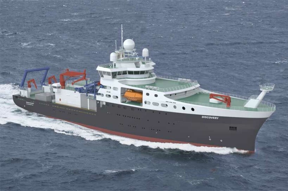 Wärtsilä skal levere fremdriftsløsning til Storbritannias nyeste forskningsfartøy, som skal opereres av Natural Environment Research Council (NERC). / Foto: Skipsteknisk AS