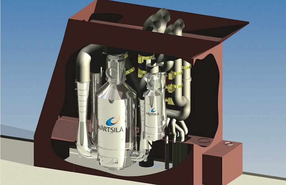 Wärtsilä hybrid scrubber system.