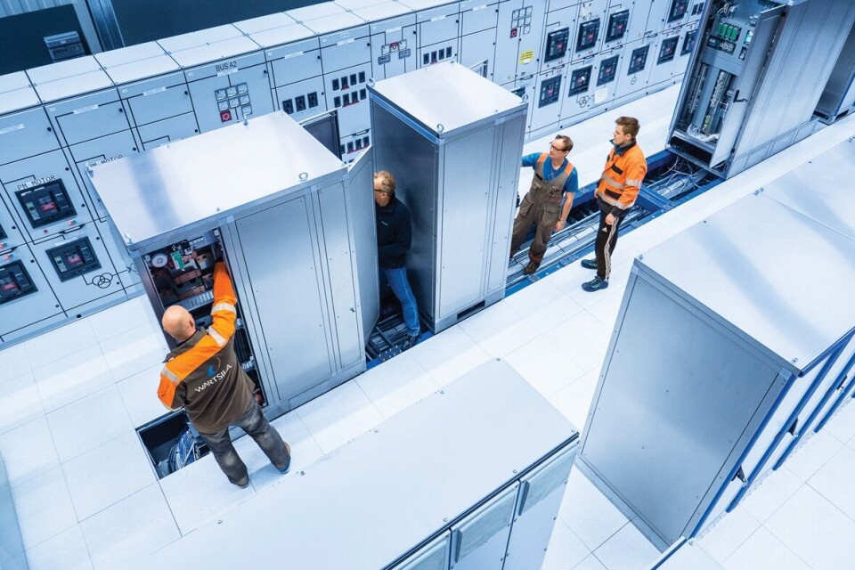 Bilde fra testsenteret på Stord. Foto: Wärtsilä