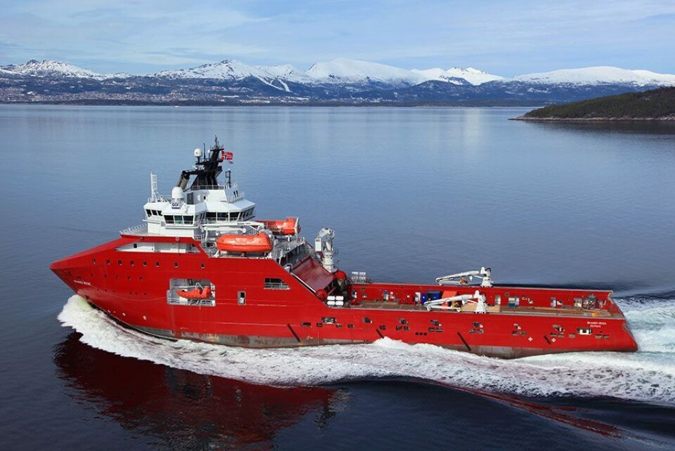 DOF sitt ankerhåndteringsfartøy ”Skandi Vega” som har Wärtsilä motor, gir og propellanlegg.