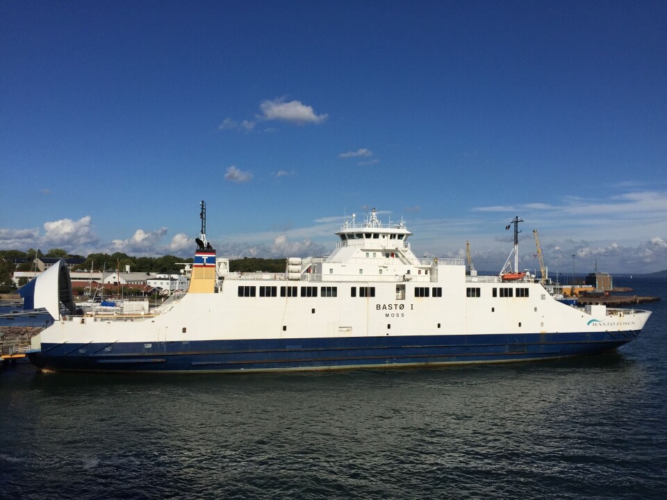 Trailervelt på Bastøfergen. Foto: Wikicommons