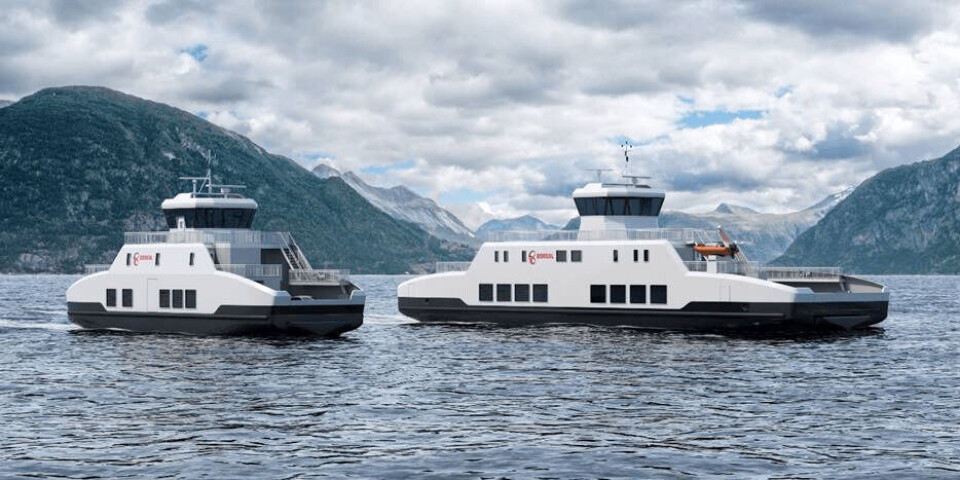 De to batteridrevne null-utslippsfergene er spesialdesignet av Wärtsilä for Boreal Sjø. Foto: Wärtsilä.