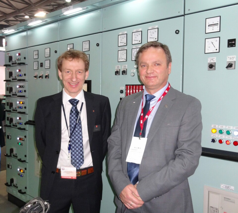 Dagfinn Müller i Kongsberg sammen med Hallvard Slettevoll i Stadt.