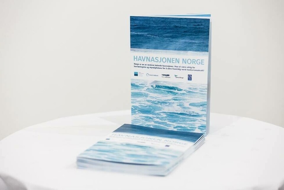 Havnasjonen Norge - næringens egne innspill til regjeringen. Foto: Rederiforbundet