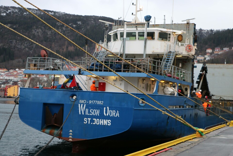 M/S 'Wilson Udra'. Foto: Asle Strønen
