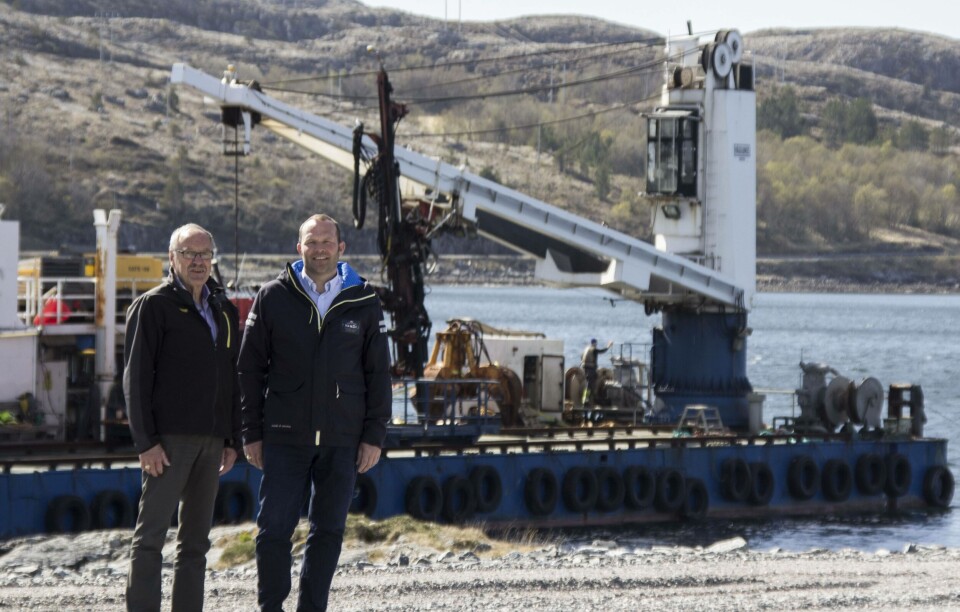 Klare for bygging av ny havn i rørvik.Foto: NT Havn Rørvik IKS.