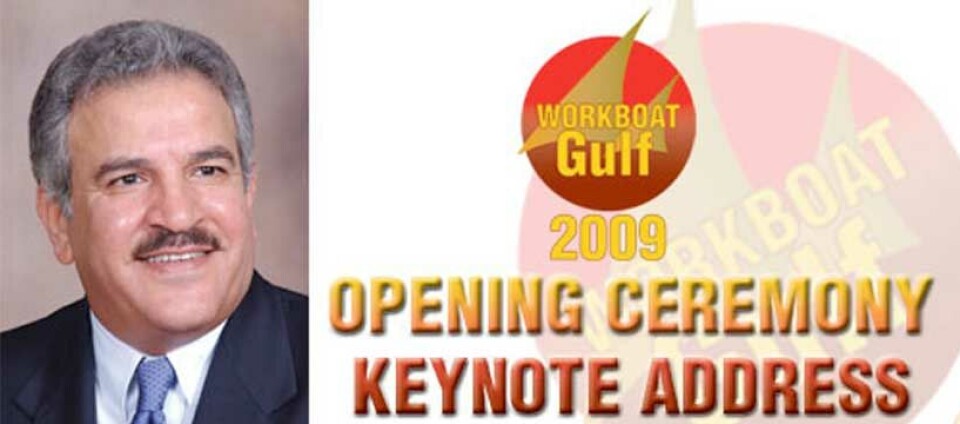 Mr Amer A. Al Sulaim Executive Director, Industrial Services, Saudi Aramco, Kingdom of Saudi Arabia Founder and Chairman of the Arabian Gulf Workboats Association