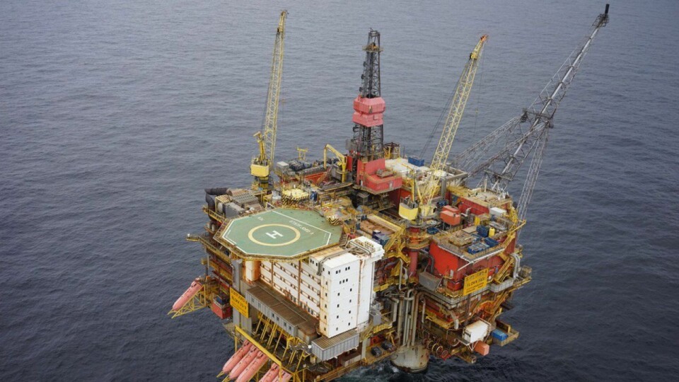 Statfjord A var ikke i produksjon da uhellet skjedde. Foto: Equinor