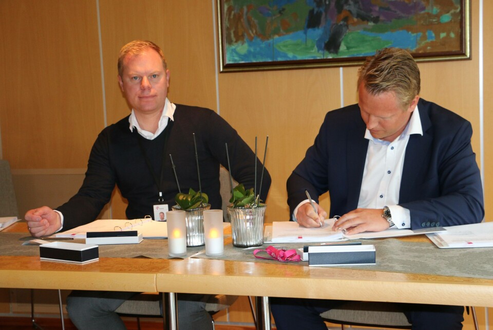 Christian Opheim, driftsansakffelser Statoil og DOF-representant Sigbjørn Stangelend. Foto: Vibeke Blich