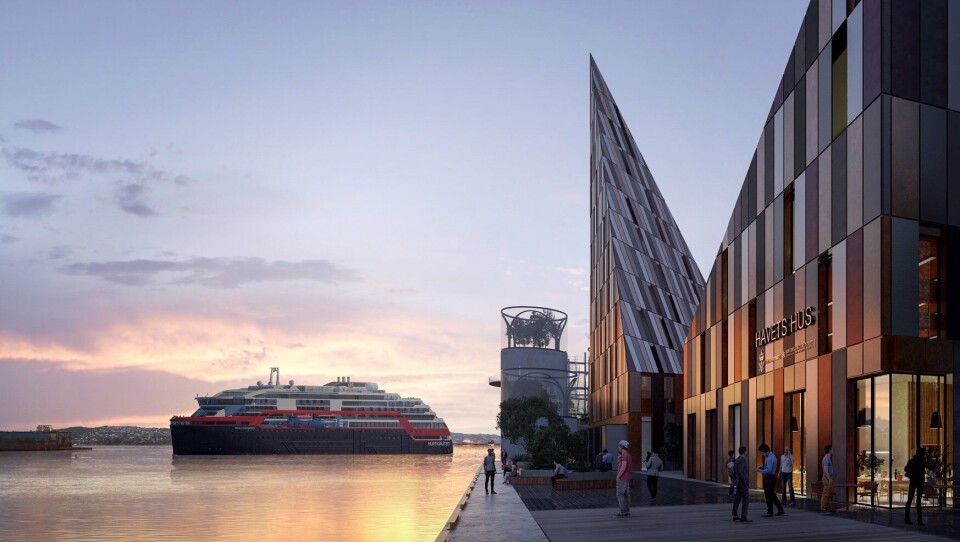 HI og Hurtigruten flytter sammen på Dokken i Bergen. Akvariet inviteres med.