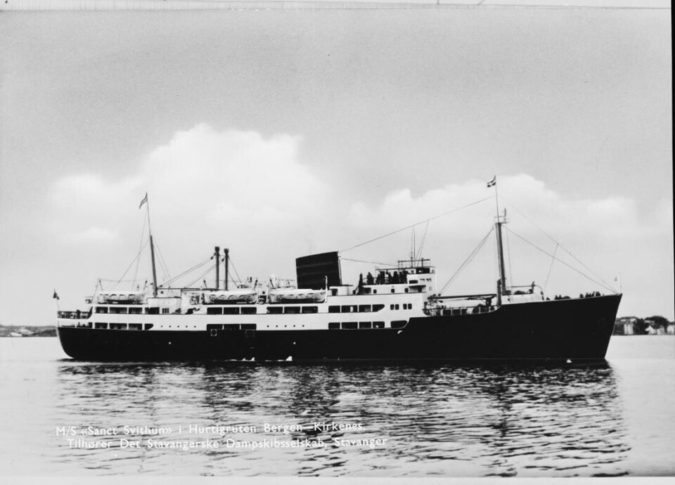 Både MS og DS «Sanct Svithun» led en forferdelig skjebne Foto: Wikicommons