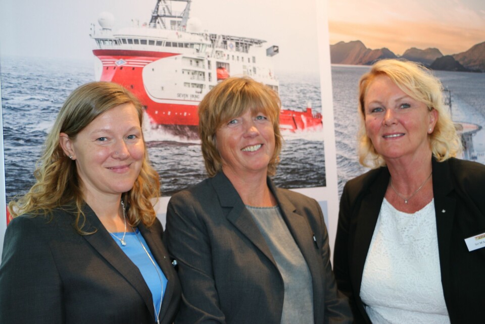 Sterkt trekløver: Fra v. Tove Souto (Jets), Hilde Risan (Kongsberg) og Siri Moldestad Sanna (Jotun). Foto: Asle Strønen