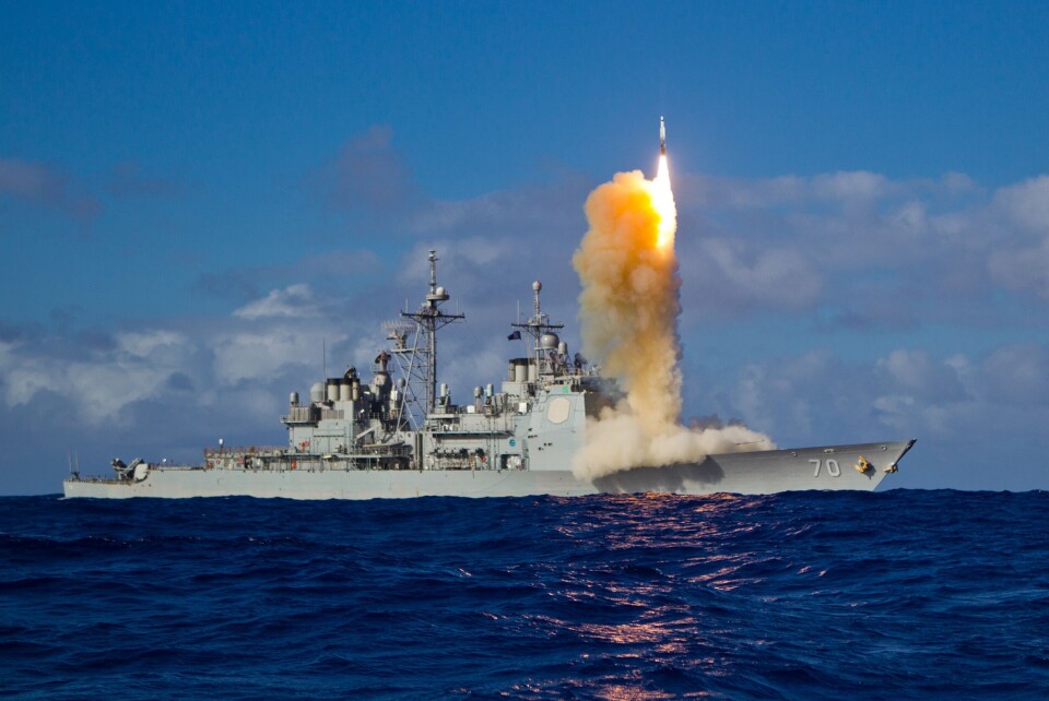 A Standard Missile – 3 Block 1B interceptor is launched from the USS LAKE ERIE during a Missile Defense Agency and U.S. Navy test in the mid-Pacific. (Photo: Missile Defense Agency)