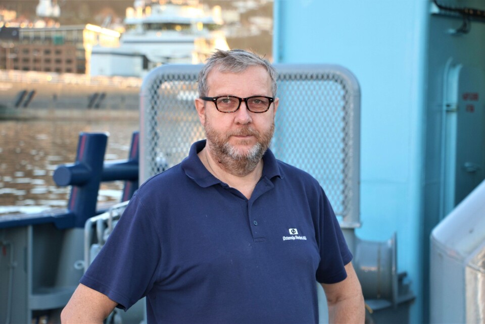 Stein Sørensen er maskinsjef ombord på Vivax. Foto: Vibeke Blich